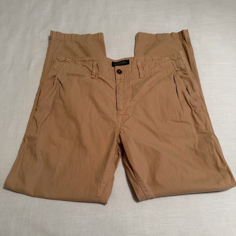 American Eagle Outfitters Pants Mens 34x32 Beige Original Straight Chino Preppy